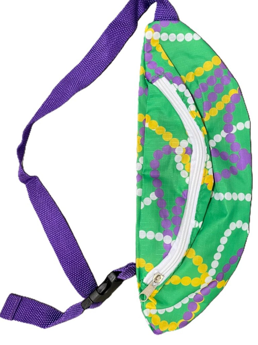 Mardi Gras Fleur De Lis Fanny Pack New Orleans NOLA Purple Green Gold Parade